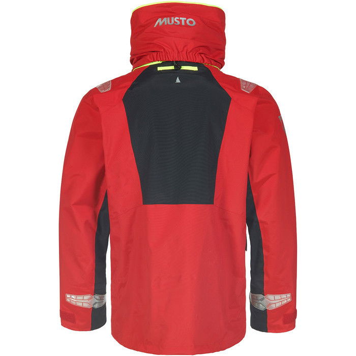 2024 Musto Hombres BR2 Conjunto Combinado De Chaqueta Offshore Y Saloneta - Rojo / Black